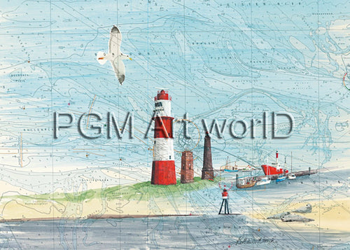 PGM NK 01 Katharina Noack Die Feuer von Borkum Art Print 70x50cm | Yourdecoration.co.uk