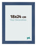 Photo Frame 18x24cm Dark Blue Swept MDF Pisa Front Size | Yourdecoration.co.uk