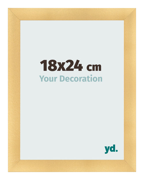 Photo Frame 18x24cm Gold Vintage MDF Pisa Front Size | Yourdecoration.co.uk