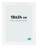 Photo Frame 18x24cm White Vintage MDF Pisa Front Size | Yourdecoration.co.uk