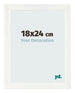 Photo Frame 18x24cm White Vintage MDF Pisa Front Size | Yourdecoration.co.uk