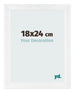 Photo Frame 18x24cm White Vintage MDF Pisa Front Size | Yourdecoration.co.uk
