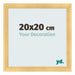 Photo Frame 20x20cm Gold Vintage MDF Pisa Front Size | Yourdecoration.co.uk