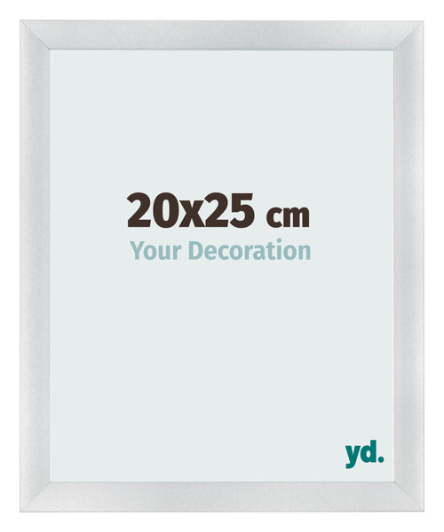 Photo Frame 20x25cm Silver Black Swept MDF Pisa Front Size | Yourdecoration.co.uk
