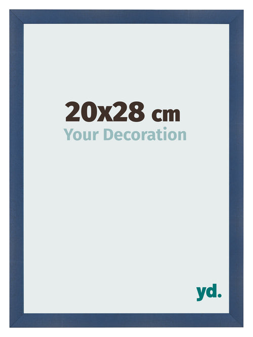 Photo Frame 20x28cm Dark Blue Swept MDF Pisa Front Size | Yourdecoration.co.uk