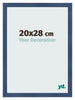 Photo Frame 20x28cm Dark Blue Swept MDF Pisa Front Size | Yourdecoration.co.uk