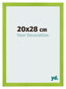 Photo Frame 20x28cm Green MDF Pisa Front Size | Yourdecoration.co.uk