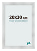 Photo Frame 20x30cm Aluminum Brushed MDF Pisa Front Size | Yourdecoration.co.uk