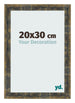 Photo Frame 20x30cm Blue Gold Melange MDF Pisa Front Size | Yourdecoration.co.uk