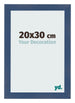 Photo Frame 20x30cm Dark Blue Swept MDF Pisa Front Size | Yourdecoration.co.uk