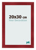 Photo Frame 20x30cm Wine Red Swept MDF Pisa Front Size | Yourdecoration.co.uk