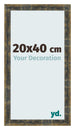 Photo Frame 20x40cm Blue Gold Melange MDF Pisa Front Size | Yourdecoration.co.uk