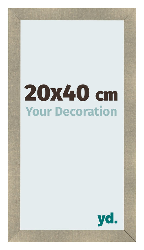 Photo Frame 20x40cm Gold Vintage MDF Pisa Front Size | Yourdecoration.co.uk