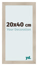 Photo Frame 20x40cm Oak Rustic MDF Pisa Front Size | Yourdecoration.co.uk