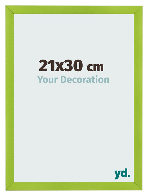 Photo Frame 21x30cm Green MDF Pisa Front Size | Yourdecoration.co.uk