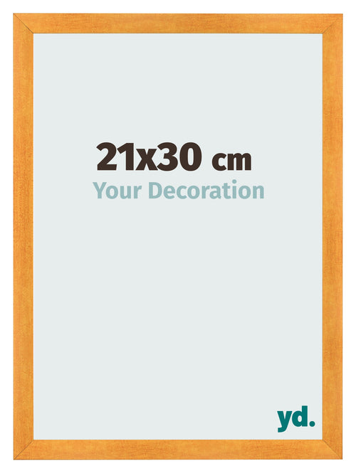 Photo Frame 21x30cm Orange MDF Pisa Front Size | Yourdecoration.co.uk