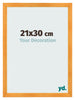 Photo Frame 21x30cm Orange MDF Pisa Front Size | Yourdecoration.co.uk