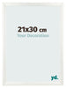 Photo Frame 21x30cm White Vintage MDF Pisa Front Size | Yourdecoration.co.uk