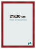 Photo Frame 21x30cm Wine Red Swept MDF Pisa Front Size | Yourdecoration.co.uk