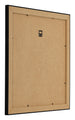 Photo Frame 25x25cm Black Silver Polished MDF Pisa Back Oblique | Yourdecoration.co.uk