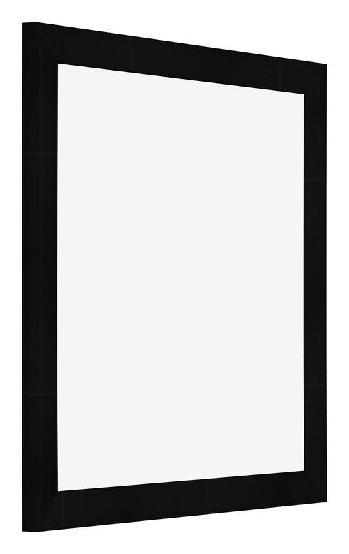 Photo Frame 25x25cm Black Silver Polished MDF Pisa Front Oblique | Yourdecoration.co.uk
