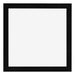 Photo Frame 25x25cm Black Silver Polished MDF Pisa Front | Yourdecoration.co.uk
