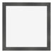 Photo Frame 25x25cm Black Silver Polished MDF Pisa Front | Yourdecoration.co.uk