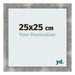 Photo Frame 25x25cm Metal Vintage MDF Pisa Front Size | Yourdecoration.co.uk