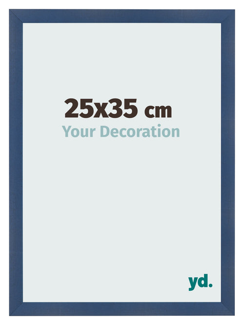 Photo Frame 25x35cm Dark Blue Swept MDF Pisa Front Size | Yourdecoration.co.uk