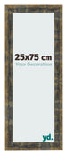Photo Frame 25x75cm Blue Gold Melange MDF Pisa Front Size | Yourdecoration.co.uk