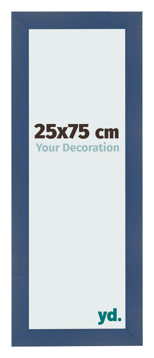 Photo Frame 25x75cm Dark Blue Swept MDF Pisa Front Size | Yourdecoration.co.uk