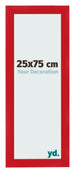 Photo Frame 25x75cm Red MDF Pisa Front Size | Yourdecoration.co.uk