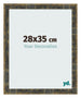 Photo Frame 28x35cm Blue Gold Melange MDF Pisa Front Size | Yourdecoration.co.uk