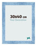 Photo Frame 30x40cm Clear Blue Swept MDF Pisa Front Size | Yourdecoration.co.uk