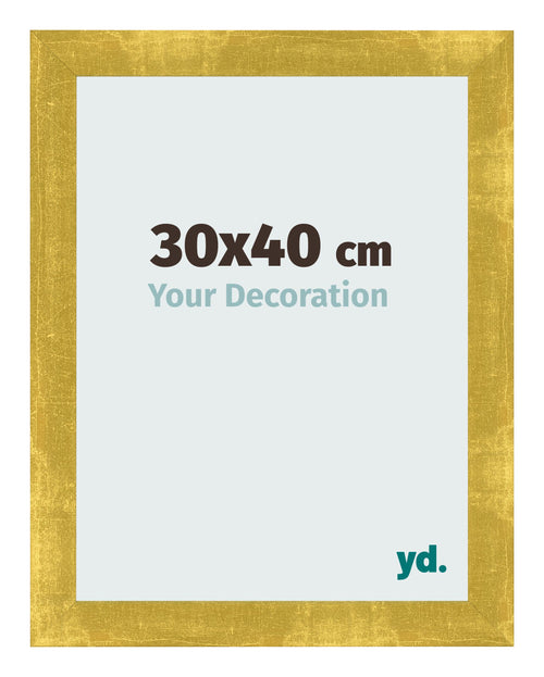 Photo Frame 30x40cm Gold Vintage MDF Pisa Front Size | Yourdecoration.co.uk