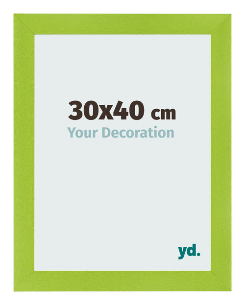 Photo Frame 30x40cm Green MDF Pisa Front Size | Yourdecoration.co.uk