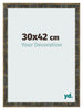 Photo Frame 30x42cm Blue Gold Melange MDF Pisa Front Size | Yourdecoration.co.uk