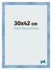 Photo Frame 30x42cm Clear Blue Swept MDF Pisa Front Size | Yourdecoration.co.uk