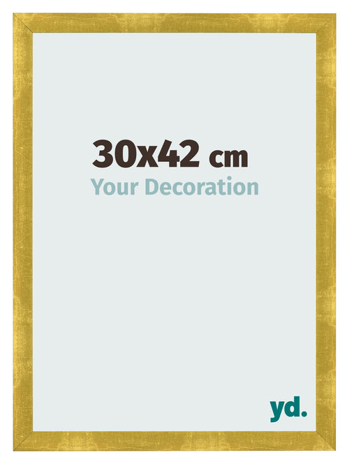 Photo Frame 30x42cm Gold Vintage MDF Pisa Front Size | Yourdecoration.co.uk