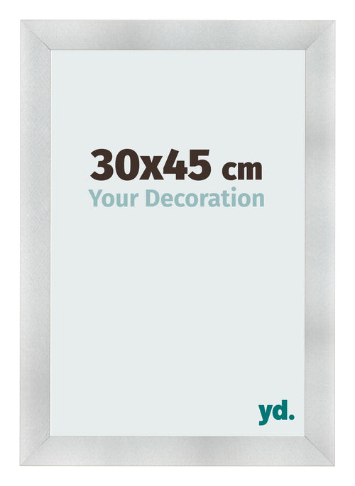 Photo Frame 30x45cm Aluminum Brushed MDF Pisa Front Size | Yourdecoration.co.uk