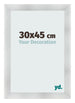 Photo Frame 30x45cm Aluminum Brushed MDF Pisa Front Size | Yourdecoration.co.uk