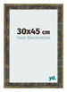 Photo Frame 30x45cm Blue Gold Melange MDF Pisa Front Size | Yourdecoration.co.uk