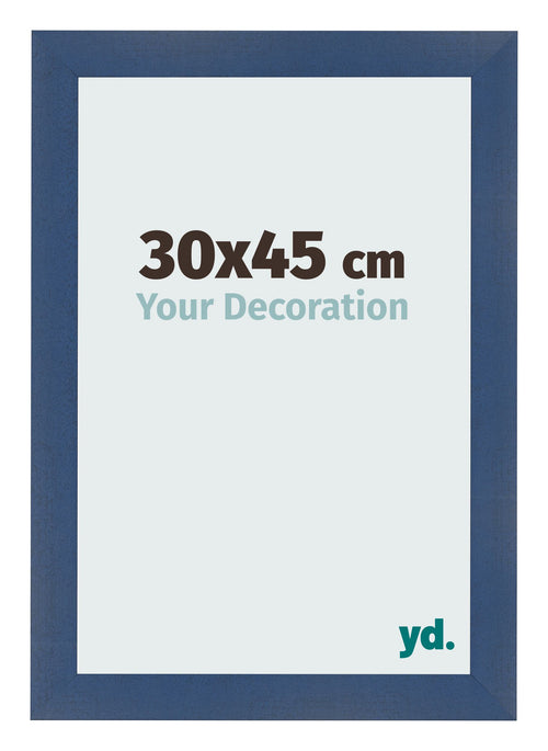Photo Frame 30x45cm Dark Blue Swept MDF Pisa Front Size | Yourdecoration.co.uk