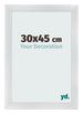 Photo Frame 30x45cm Silver Black Swept MDF Pisa Front Size | Yourdecoration.co.uk