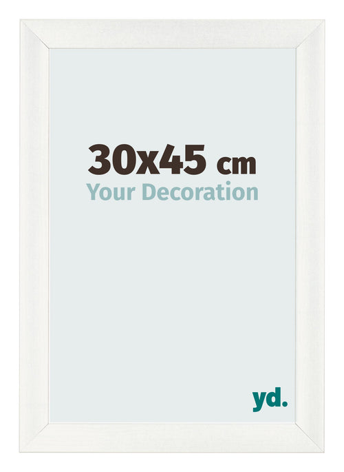 Photo Frame 30x45cm White Vintage MDF Pisa Front Size | Yourdecoration.co.uk