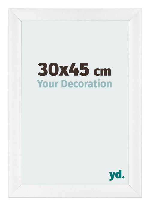 Photo Frame 30x45cm White Vintage MDF Pisa Front Size | Yourdecoration.co.uk