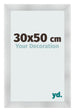 Photo Frame 30x50cm Aluminum Brushed MDF Pisa Front Size | Yourdecoration.co.uk