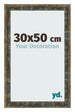 Photo Frame 30x50cm Blue Gold Melange MDF Pisa Front Size | Yourdecoration.co.uk