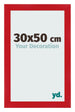 Photo Frame 30x50cm Red MDF Pisa Front Size | Yourdecoration.co.uk