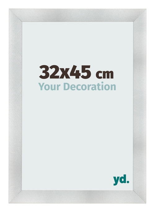 Photo Frame 32x45cm Aluminum Brushed MDF Pisa Front Size | Yourdecoration.co.uk